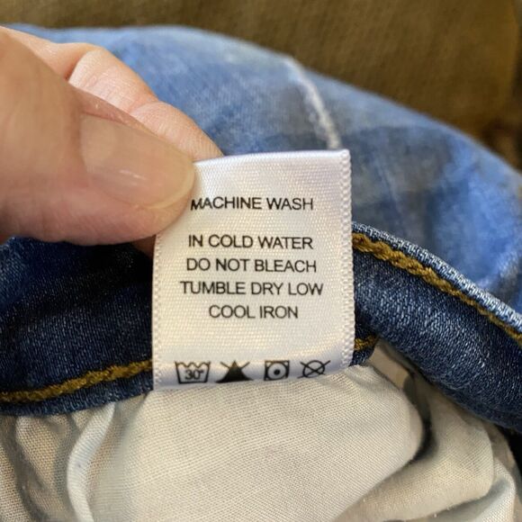 Judy Blue Womens Size 1/25 Patched Rip Skinny Jeans Stretch Raw Hem - Picture 13 of 13